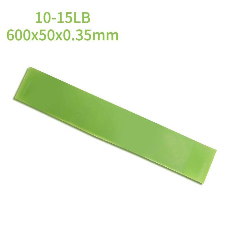 Lightweight Fitness Workout Equipment Rubber Resistance Bands Yoga Gym Elastic Gum Strength Pilates Crossfit Women Weight Athletic grön
