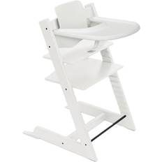 Stokke Tripp Trapp Stol Whith + Babyset + Tray White - Højstole hos Magasin