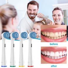 4 stk. elektrisk tandbørstehoved sb17a/18a/20a/eb-50a/60a til oral