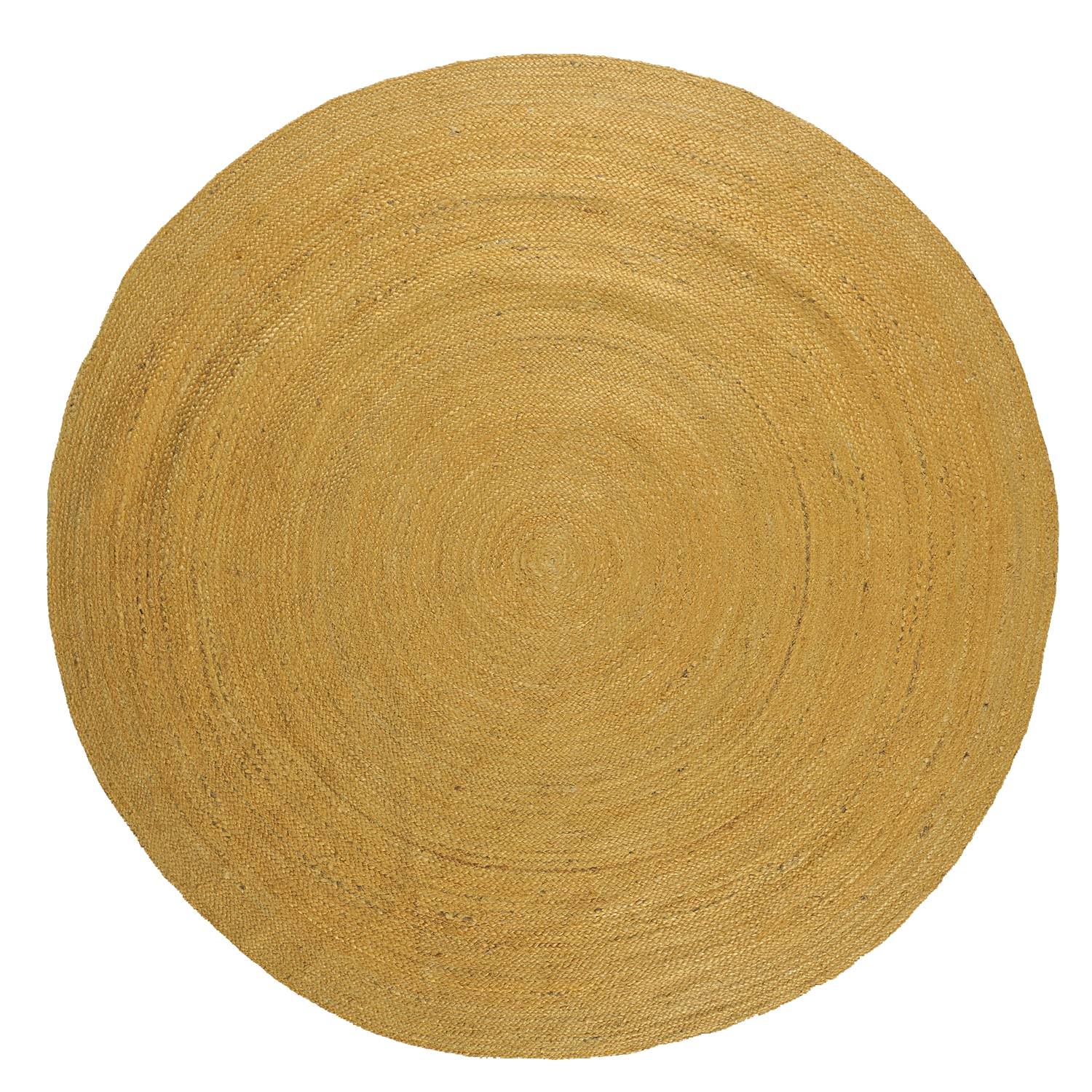 Rund jutematta - Amasia (orange) (Storlek: Ø 200 cm)