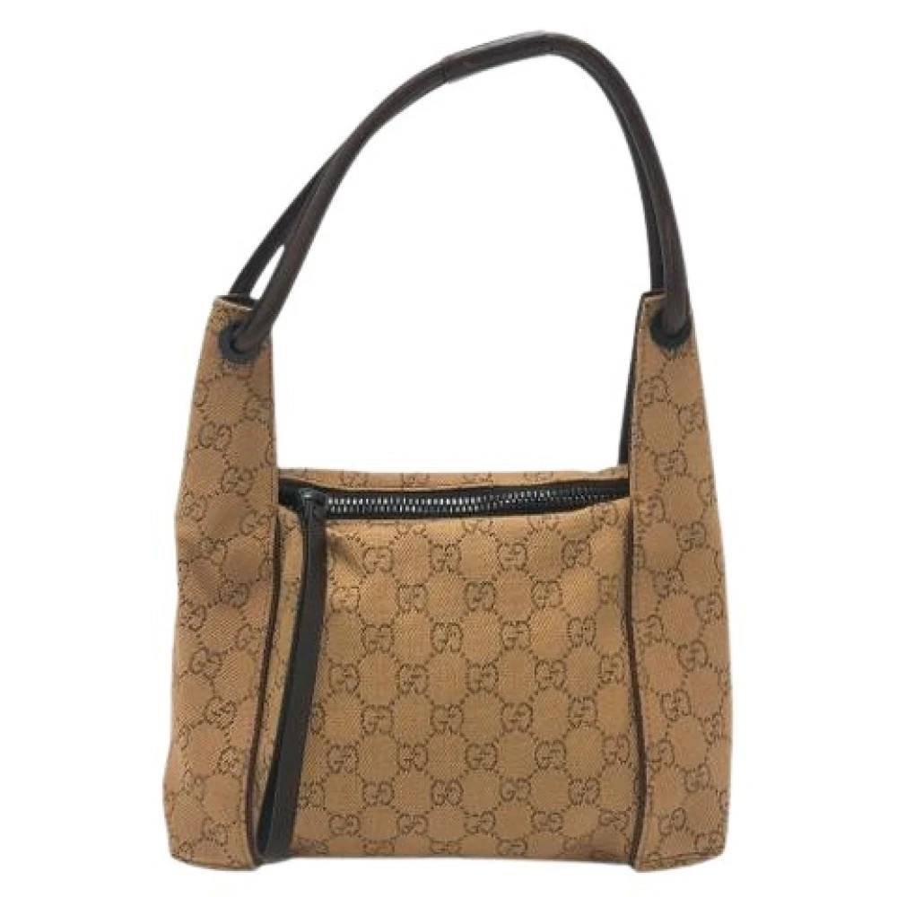 Gucci Vintage Pre-owned Canvas gucci-tasker - Vintage - Dame - Brun - ONE SIZE -