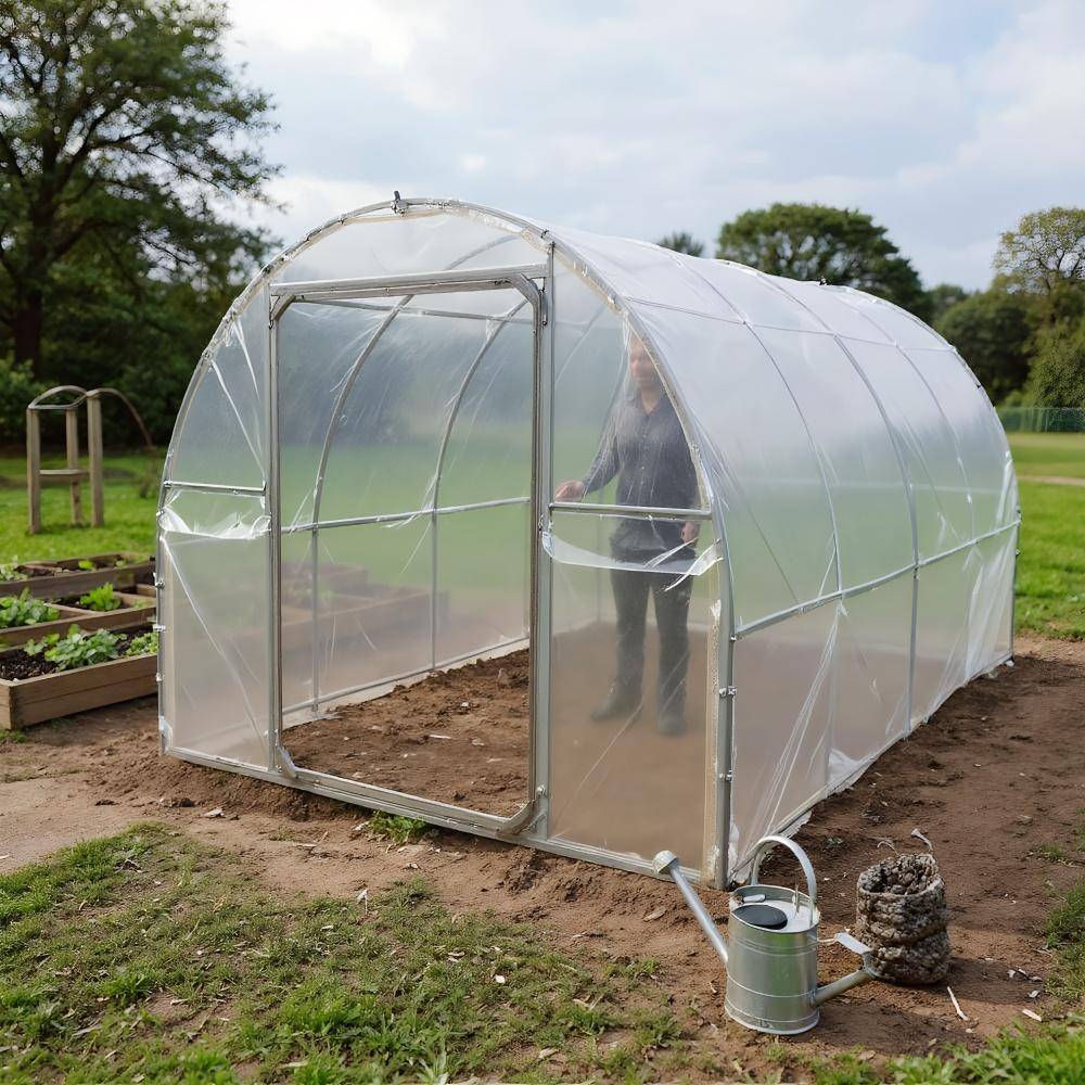 Plastic Clear Greenhouse Film Polytunnel Dustproof Transparent Film Agricultural Protective Hot House Cover Garden Accessories