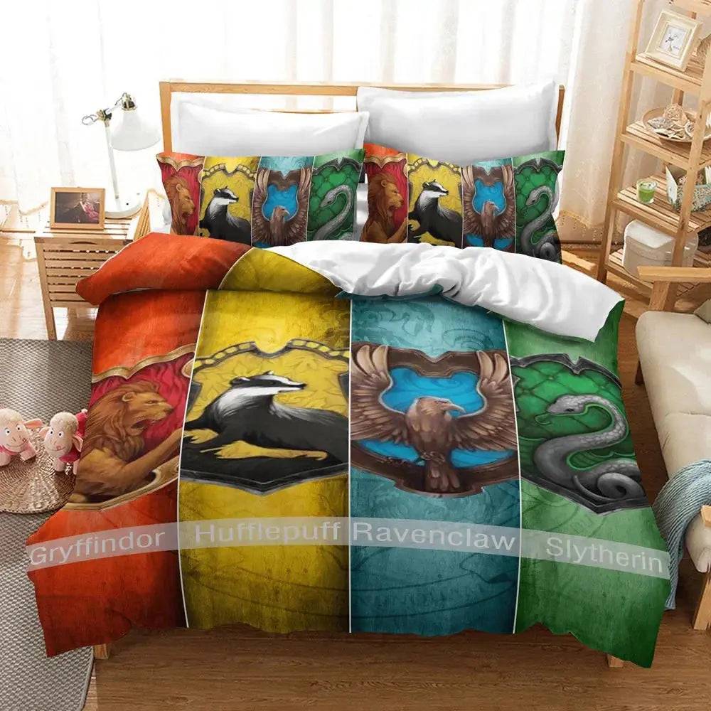 Påslakan med ränder från Harry Potter Hus, 220 x 260 cm