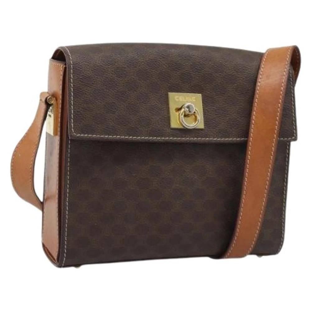 Celine Vintage Pre-owned Vintage Skuldertaske - Vintage - Dame - Brun - ONE SIZE - Uld