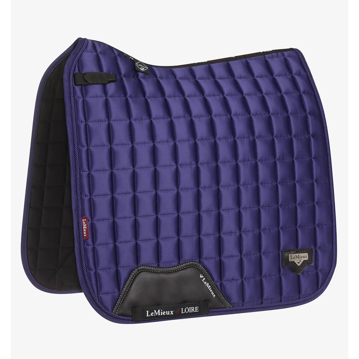 LeMieux Loire Classic satin dressurunderlag | Ink Blue str. L.