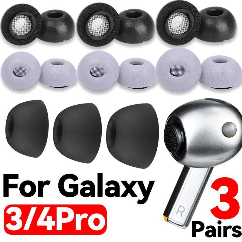 1/3 Par Ersättnings Minnesskum Öronproppar För Galaxy Buds 4 Pro 3Pro Öronproppar Kåpor Öronkuddar för Samsung Galaxy Buds 3 4 Pro black
