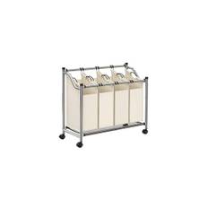 Rullande tvättsorterare med 4 påsar 4x35L