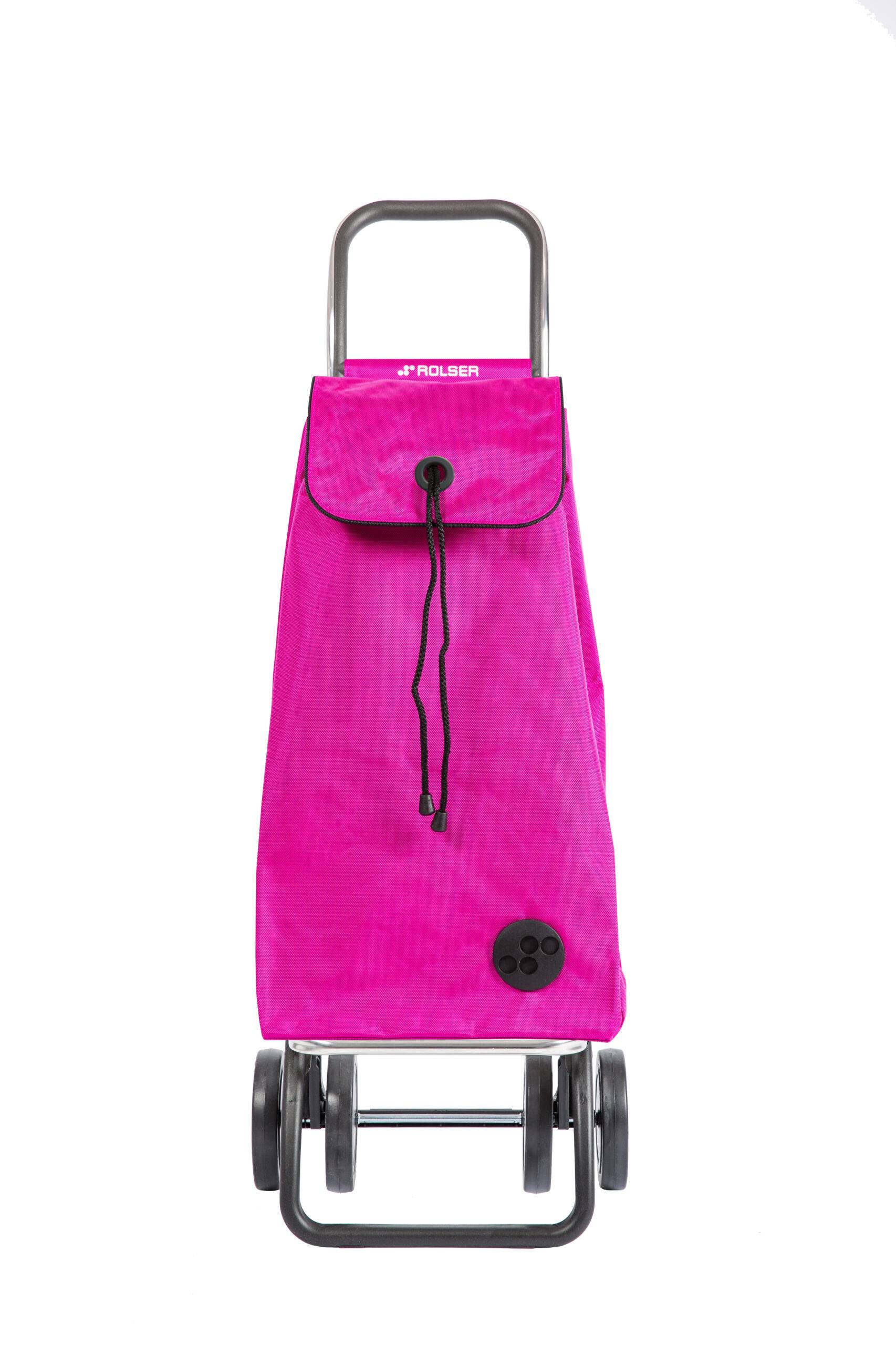 Shoppingvagn Rolser 4L- 4 hjul Vikbart chassi - 12 färger Cerise