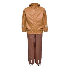 CeLaVi Rainwear Set Aop -Recycle Pu Brun