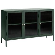 SIDEBOARD grön, guldfärgad 132/85/40 cm