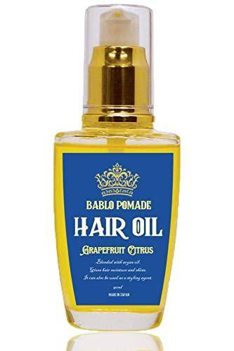 BABLO POMADE Men's Hair Oil, Leave-In Treatment, Styling Hair Balm, Citrus