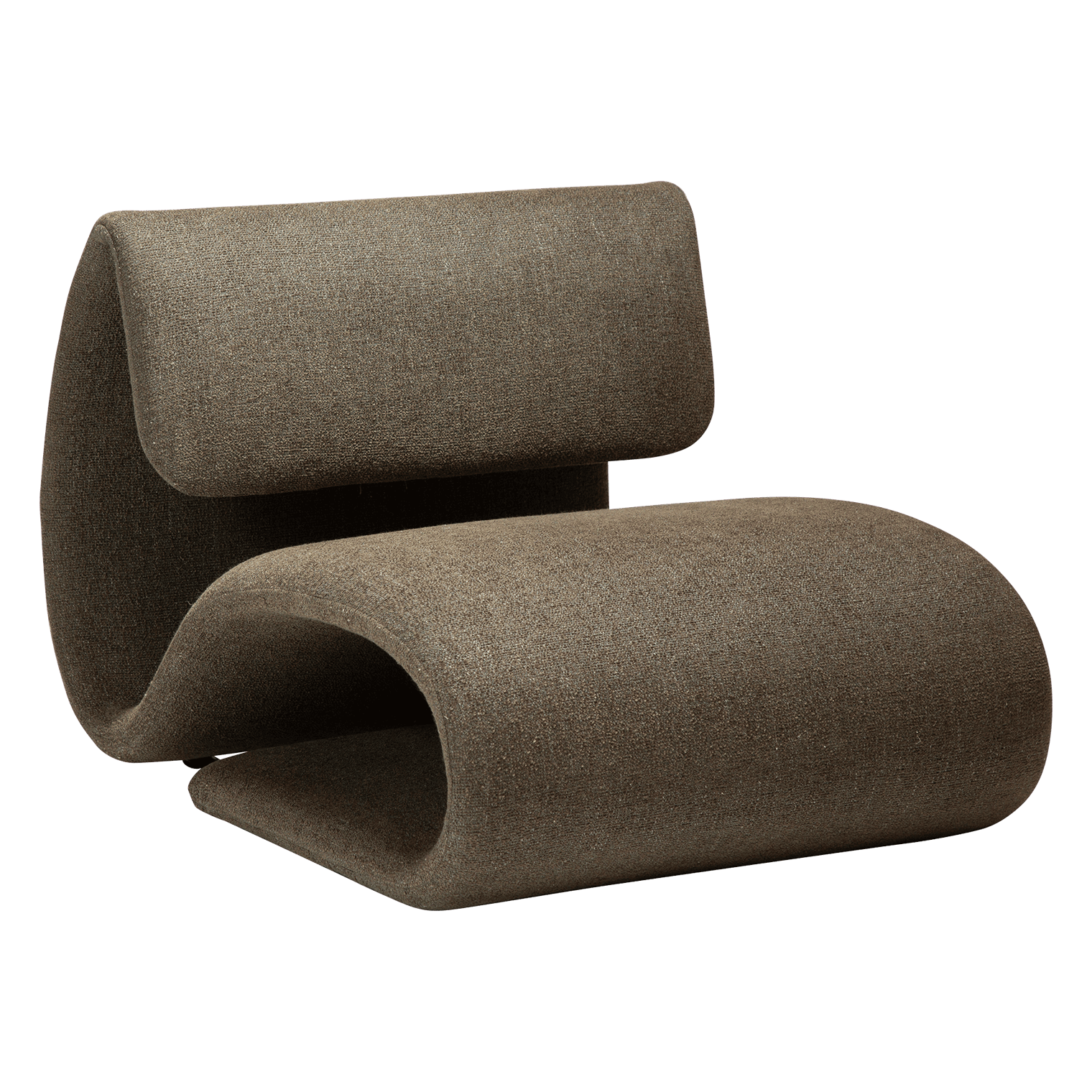 Dubna Loungestol - Flere farver! Dark olive bouclé