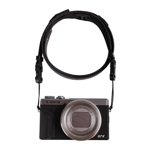 VOVMOEYA Kamera halsrem, G7X MARK III kroppsrem PU axel justerbar rem för fotografer för Fujifilm/Nikon/Canon/Sony/Minolta/Panasonic/SLR/DSLR