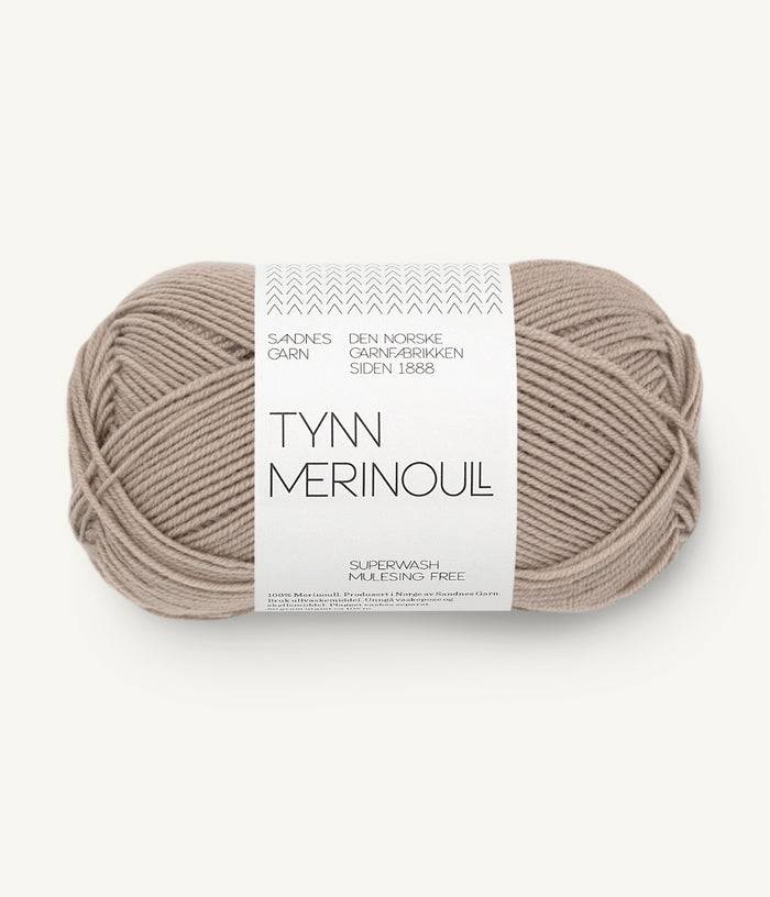 Sandnes - Tynn merinoull / Klompelompe Tynn merinoull - 2550 - Light taupe