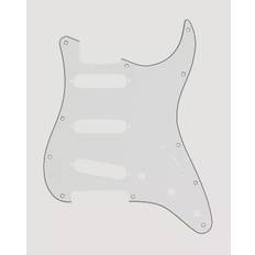 Fender Pickguard, Stratocaster® S/S/S, 11-Hole Mount, W/B/W, 3-Ply