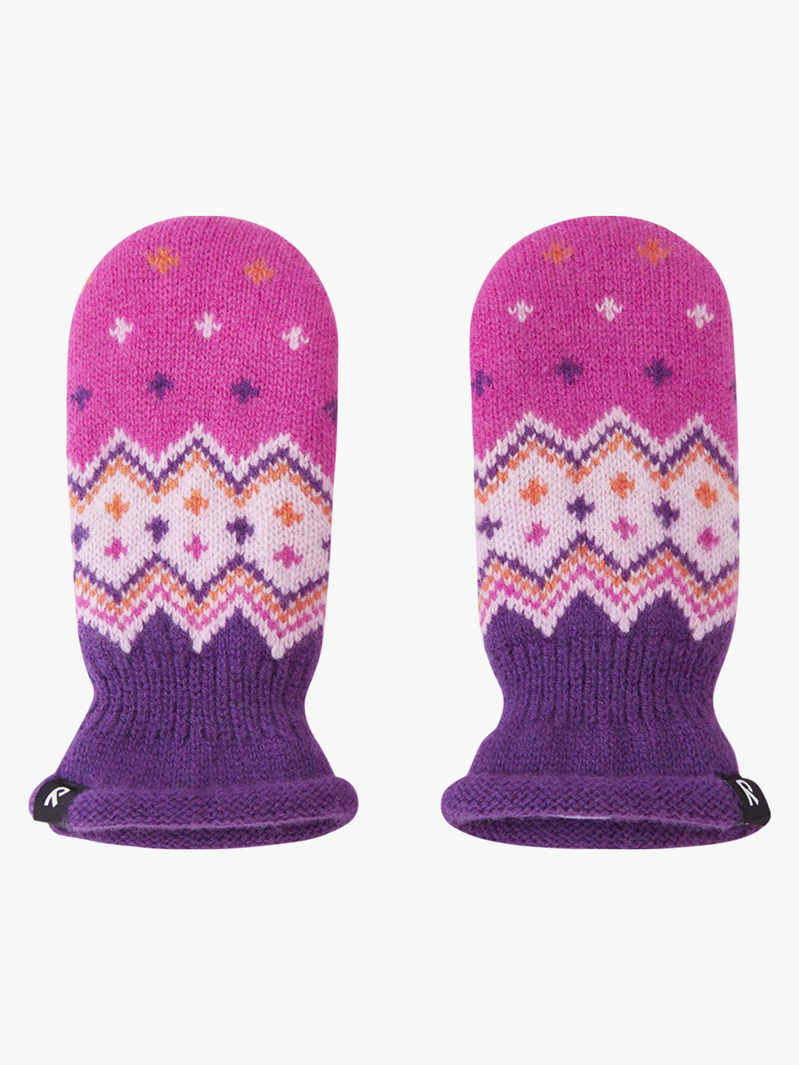 Reima Lapanen Strikkede uldvanter, Plum Purple, 2