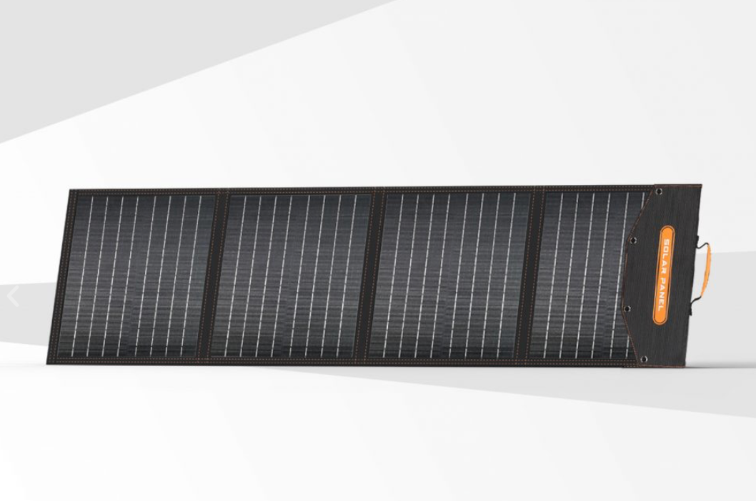 SOUOP Vikbar Solpanel 240W – Portabel med MC4 & DC7909 för Powerstation & Camping