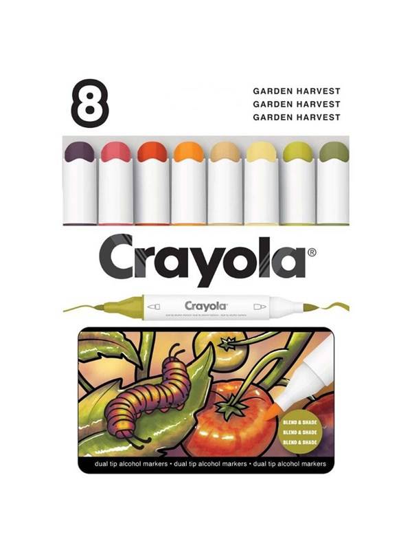 Crayola Art Markers 8 Pcs Garden Harvest