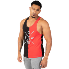 Gorilla Wear Sterling Stringer Tank Top Sportswear Black/Red - Small