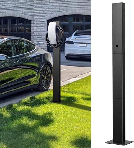 Ufixed väggboxstativ – obsidian svart för EV-laddare väggbox 11 kW, Tesla laddningsstation, laddningspelare för EV-laddare, väggbox 22 kW, Tesla laddningspelare, vägglådshållare