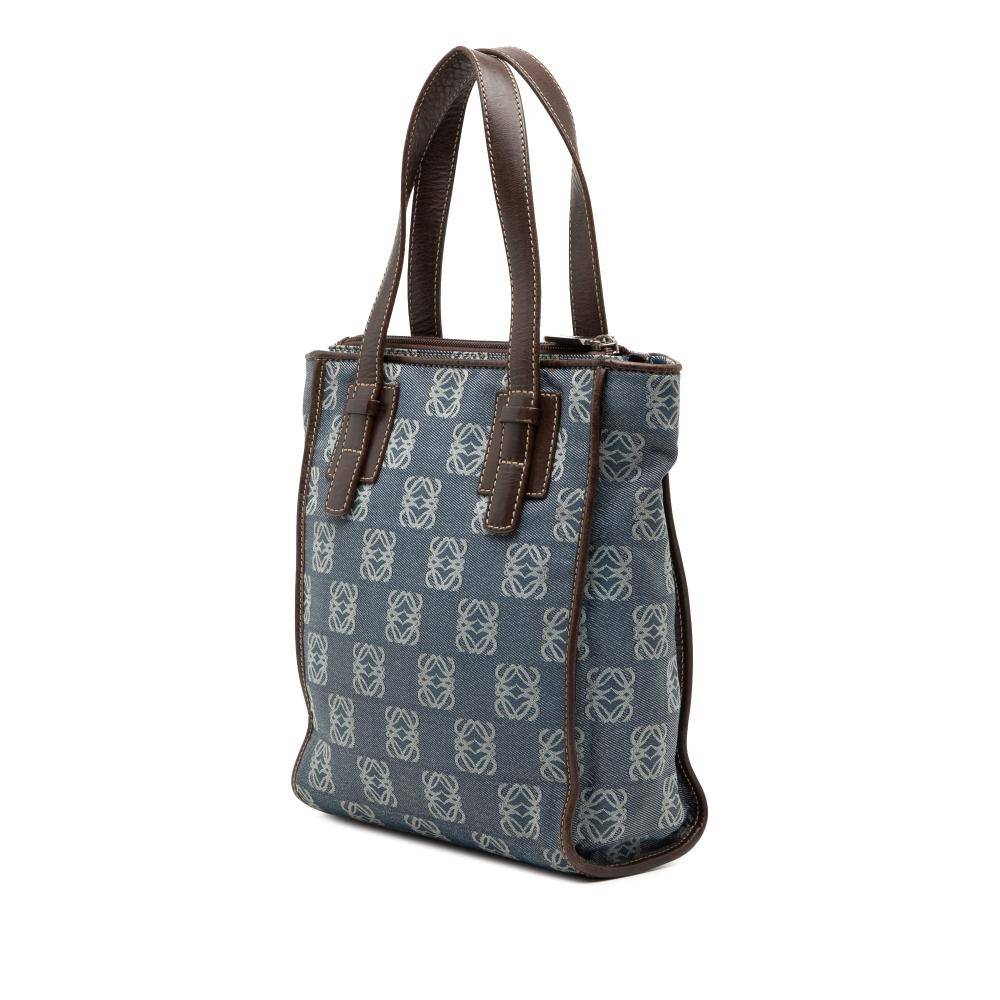 Loewe Vintage Tote Stl. - Totebags Från Magasin - Blue (L 24cm x W 21cm x D 8cm)