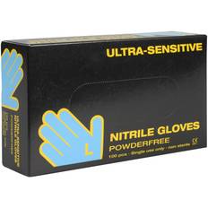 Ultra sensitive nitril handske SORT 100stk. SMAL