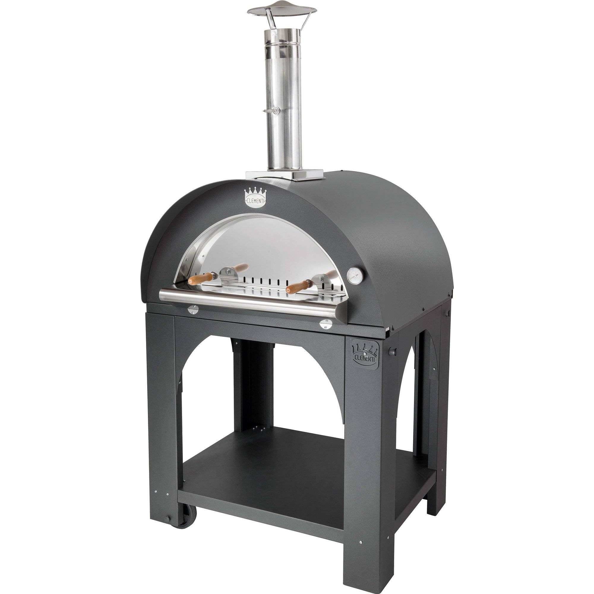 Clementi forni Vedeldad Pizzaugn 60x60 cm. Antracit