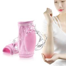 1 Pair Gel Elbow Pads Nursing Cover Elbow Skin Care Breathable Elbow Protective Sleeves rosa