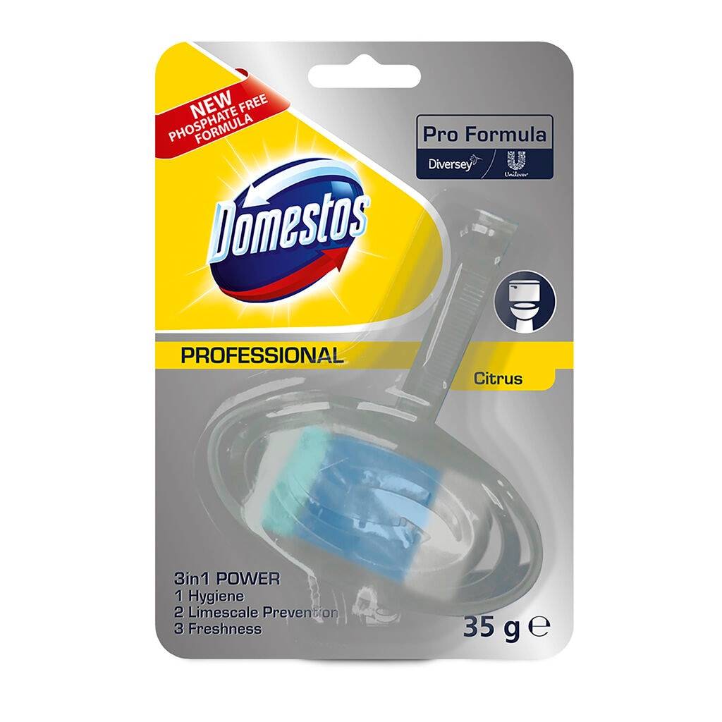 Domestos Pro Formula WC Block Citrus 0.035kg - WC-Block 3in