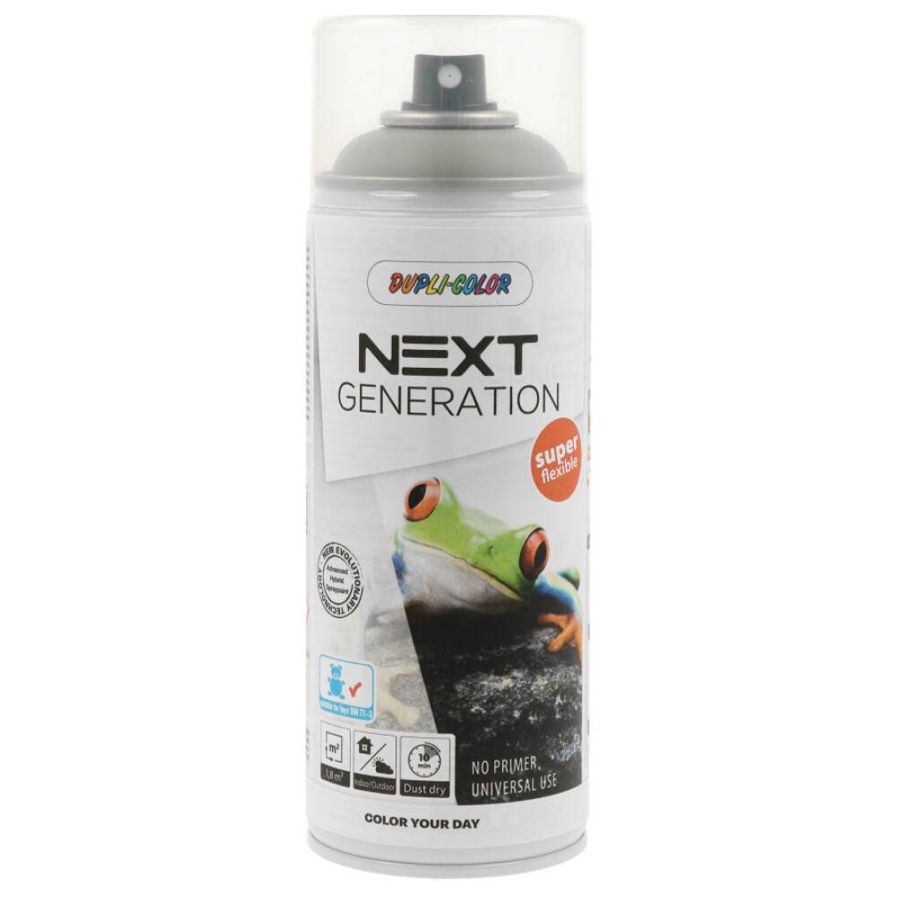 SPRAYFÄRG DUPLI-COLOR NEXT SHY GREY BLANK GRÅ 400ML