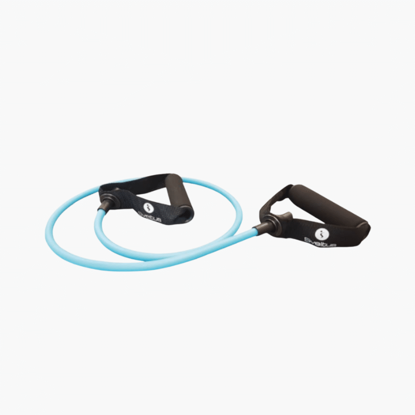 Träningsband Ljusblå Lätt – Fitness Tubes med handtag