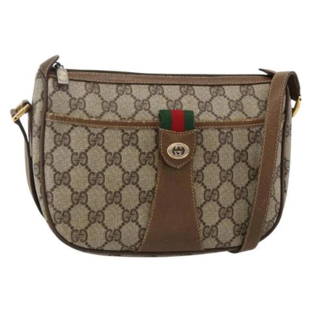 Gucci Vintage Pre-owned Skuldertaske - Vintage - Dame - Brun - ONE SIZE - Uld