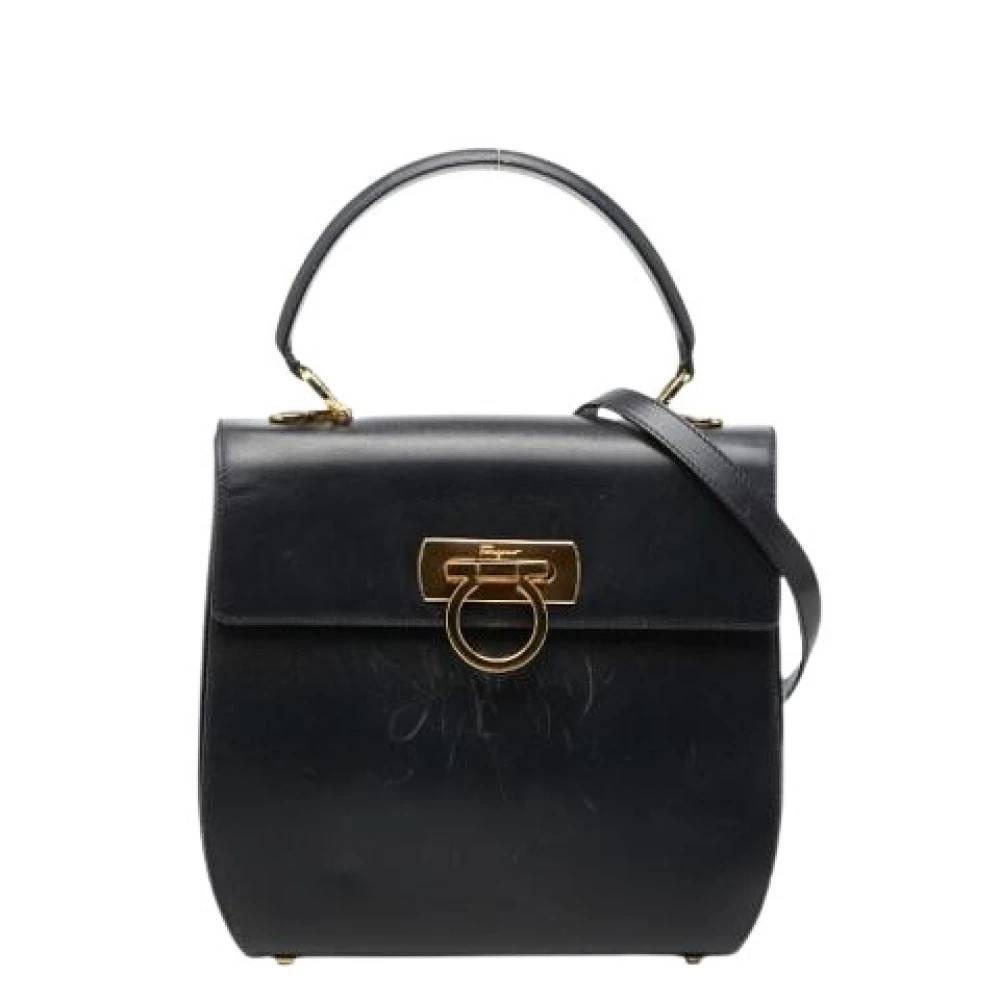 Salvatore Ferragamo Pre-owned Pre-owned Håndtaske - Vintage - Dame - Blå - ONE SIZE - Uld