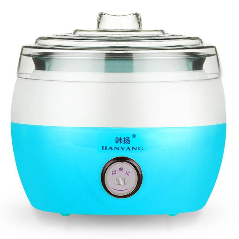Huifa elektrisk multifunktionell yoghurtmaskin rostfritt stålfodral mini automatiska koppar för yoghurtköksapparater - Storbritannien