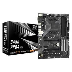 ASRock B450 Pro4 R2.0 - Motherboard - ATX - Socket AM4 - AMD B450 Chipsatz - USB 3.2 Gen 1, USB-C Gen2, USB 3.2 Gen 2 - Gigabit LAN - Onboard-Grafik (CPU erforderlich)