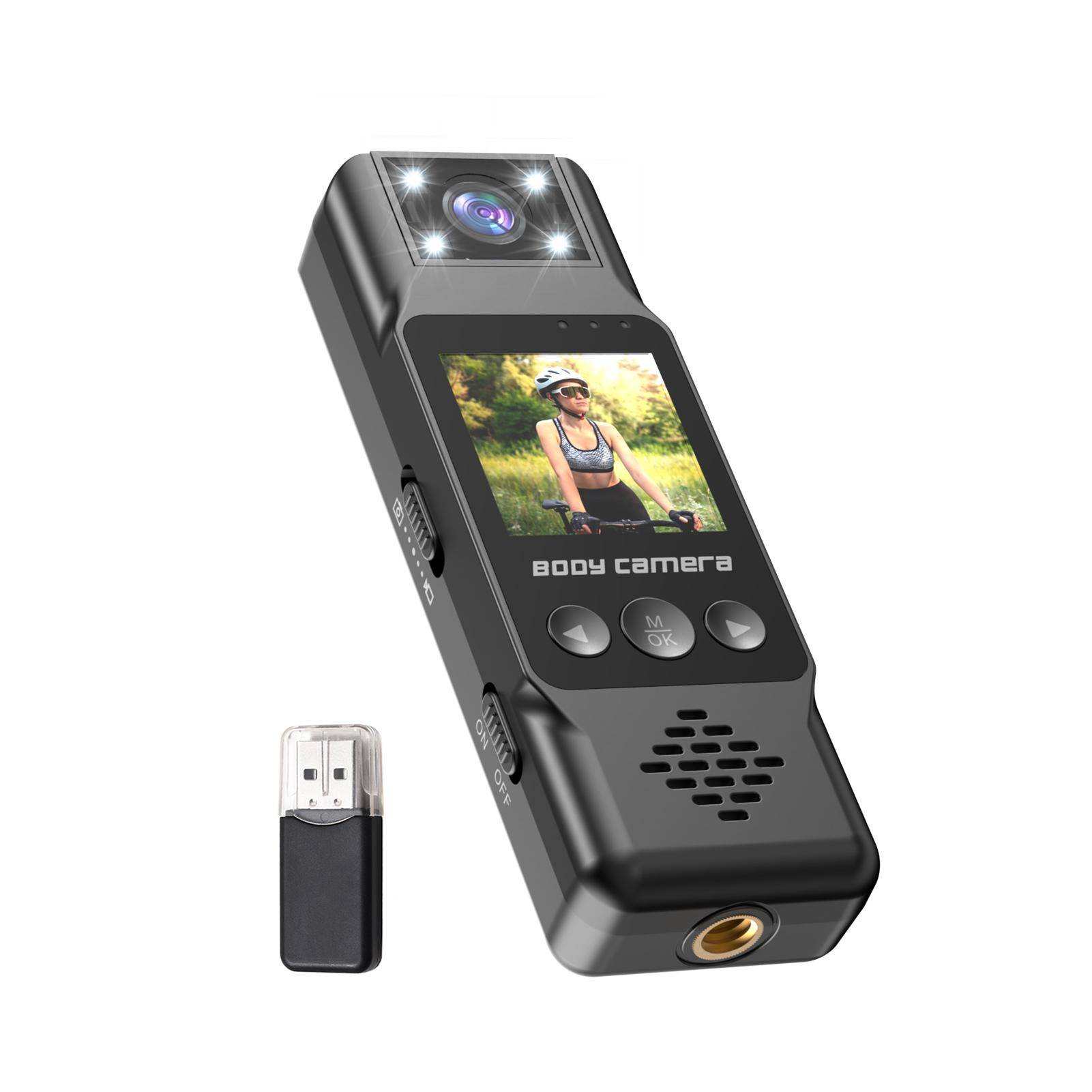4K WiFi Kroppskamera med Ljud- och Videoinspelning Bärbar Body Cam Mini Videokamera Videokamera 1