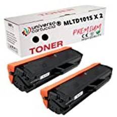 universo cartuccia® 2 toner MLT-D101S MLTD101S kompatibel med Samsung ML-2160 ML-2165W ML-2168 SCX-3400 SCX-3405 SCX-3405FW SCX-3405W SF-760P SF-760, svart