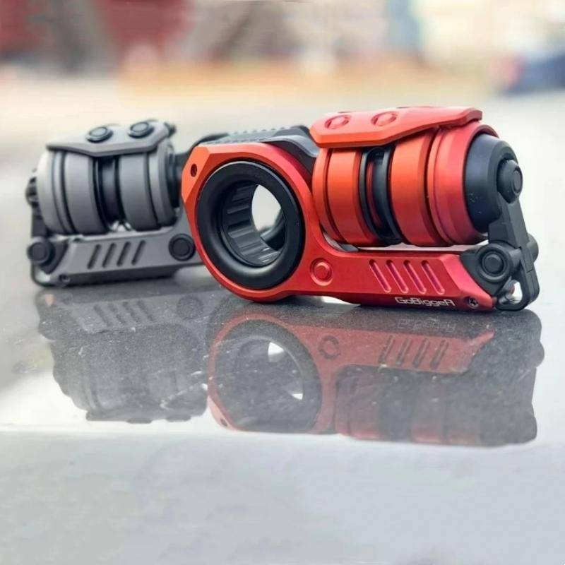 Edc Stötsprängare Stämgaffel Fidget Spinner Mekanisk Spärrreglage Tryck Ägg Krispigt Ljud Avlastning Metall Fingertoppsleksak