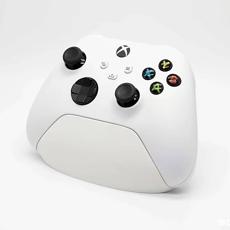 TEMU A Minimalist 3d-printed Controller Stand In And White, Perfect For Display And Storage. This Gaming Controller Holder Is A Stable, Non-slip, Multifunctional Desktop Plastic Stand