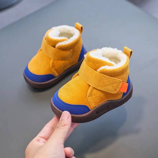 Mini Fashion Vinterstövlar - Lyxiga Vinterstövlar för Barn - Gul / 24 (1-2 år)