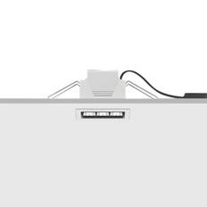 ERCO Compar lyskaster hvid 12 cm 6 W 940