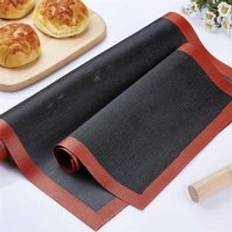 Bakmatta av silikon non-stick perforerad temperaturbeständig bakplåt för kakbröd kex köksredskap