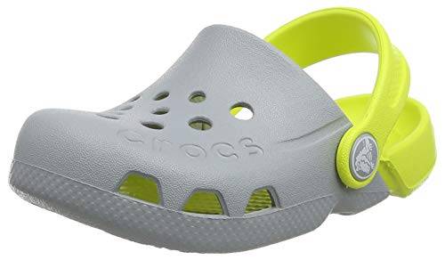 Crocs Pojkar unisex barn elektroträskor barn, Grå - Ljusgrå citrus - 20 EU