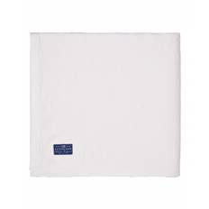 Lexington Diamond Jacquard Sengetæppe i økologisk bomuld, Hvid 160x240 cm
