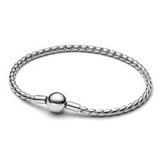 Pandora - Kædearmbånd i sterling sølv med rund lås - 594028c00