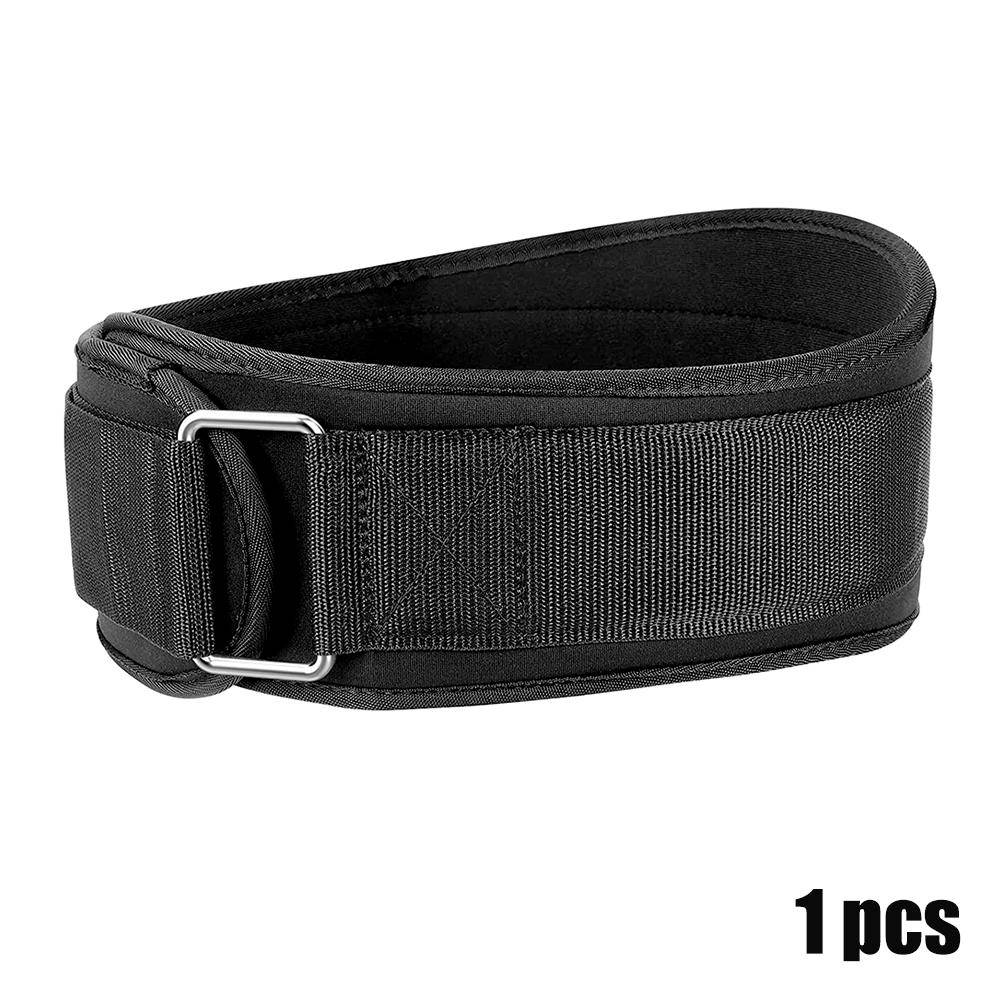 1 PC Fitness Tyngdlyftsbälte för man och kvinna Skivstång Hantelträning Ryggstöd Gym Squat Dip Styrkelyft handledsstöd XL svart