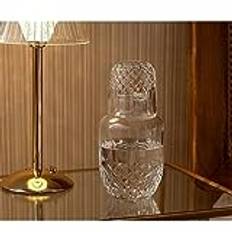 Orgingift Bedside Water Carafe med glas set karaff med glas vatten natt vattenkaraff sovrum karaff vattenkanna sängbord glaskaraff glaskanna jug glaskanna vattenflaska kanna drickglas muntvätt