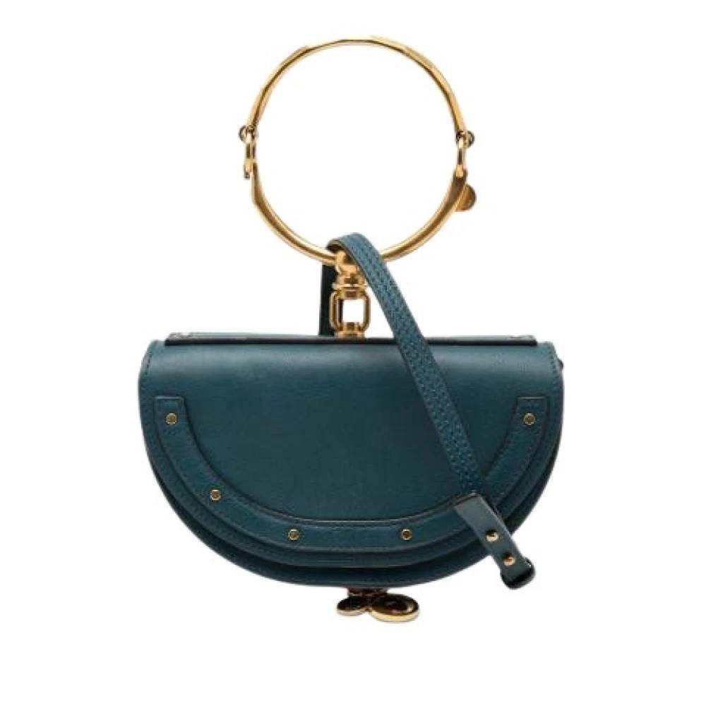 Chloé Pre-owned Pre-owned The Nile Satchel - Vintage - Dame - Blå - ONE SIZE - Uld