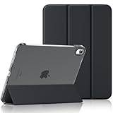 Maledan Omslag för iPad A16 11/10 Generation (2025/2022, 27,9/27,7 cm (11/10,9 tum)), Genomskinlig baksida iPad 10:e 11:e Gen, Lätt skyddande fodral, Automatisk väckning/sömn, Svart