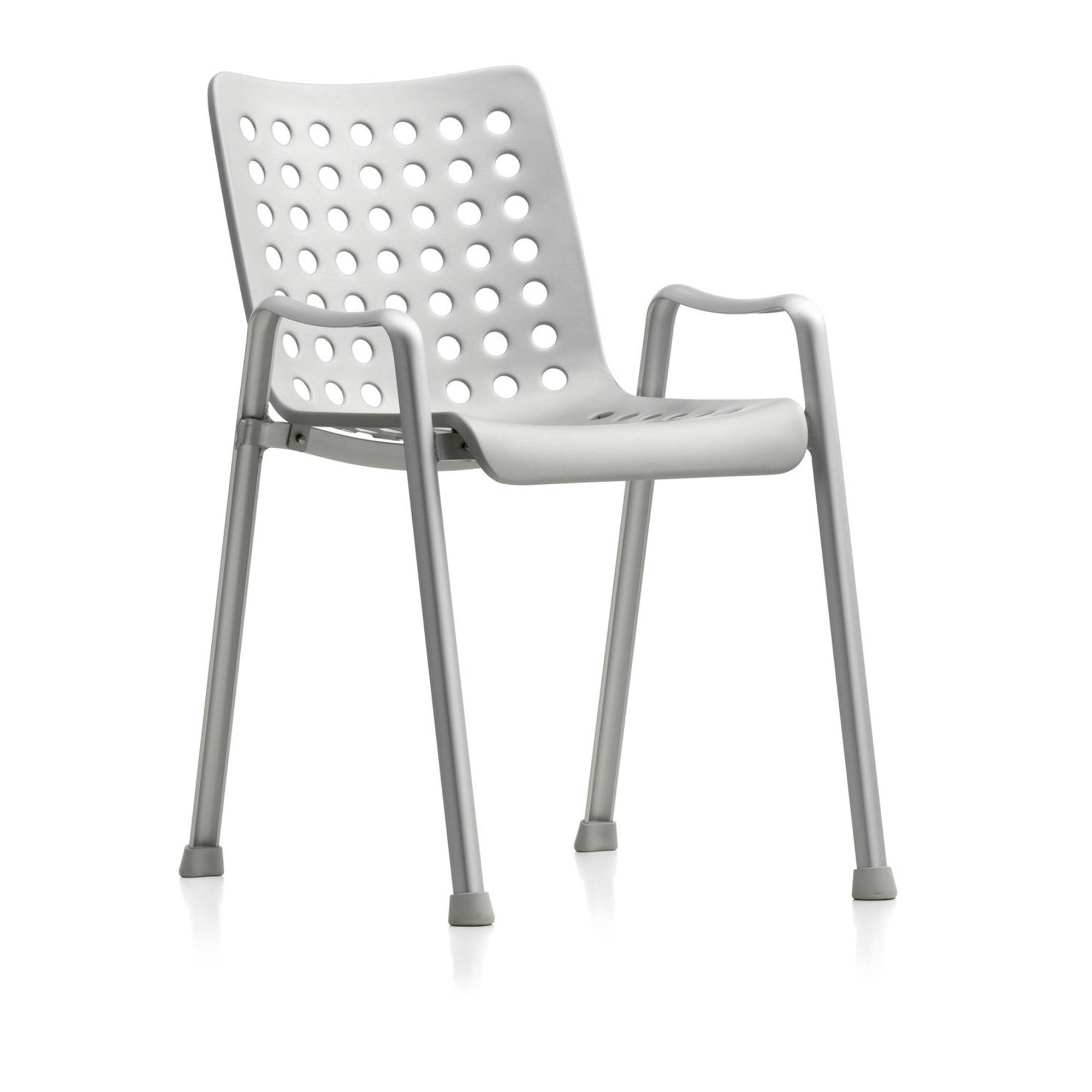 Vitra - Landi Chair - Outdoor - Matstolar utomhus - Hans Coray - Silver - Metall
